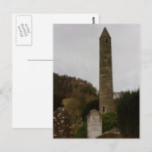 Round Tower, Glendalough, Co. Wicklow, Ierland Briefkaart (Voorkant / Achterkant)