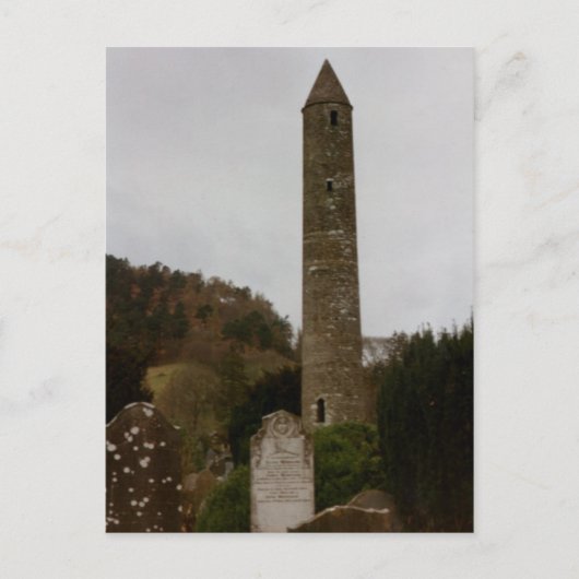 Round Tower, Glendalough, Co. Wicklow, Ierland Briefkaart (Voorkant)