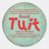 Round Tuit Sticker (Voorkant)
