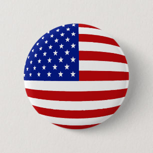 ROUND US FLAG RONDE BUTTON 5,7 CM