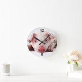 Round Wall Clock/Pig Ronde Klok (Huis)
