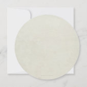 Round White Floral met Happy Easter Flat Kaart (Achterkant)