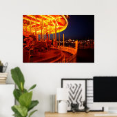 Roundabout Brighton Pier Poster (Thuiskantoor)