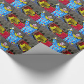 Roundabout Clown Cadeaupapier (Hoek)