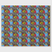 Roundabout Clown Cadeaupapier (Vlak)