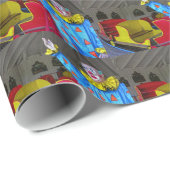 Roundabout Clown Cadeaupapier (Rol Hoek)