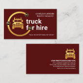 Roundabout Intersection Truck Route Visitekaartje (Voorkant / Achterkant)