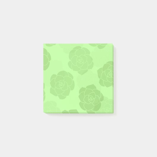 Rounded Succulents Post it Notes (Voorkant)