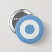 Roundel Argentinië - Escarapela de Argentina Ronde Button 5,7 Cm (Voorkant /achterkant)