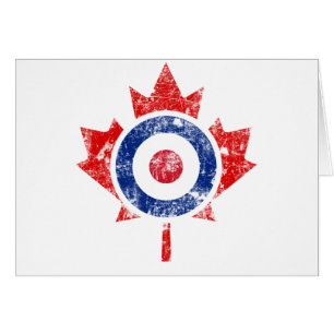 Roundel Canada Curling Hockey Target Grunge Ice
