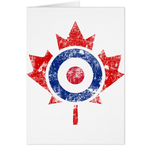 Roundel Canada Curling Hockey Target Grunge Ice (Voorkant)