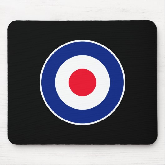 Roundel Classic Target Graphic Muismat (Voorkant)