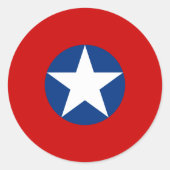 Roundel de Chili Ronde Sticker (Voorkant)