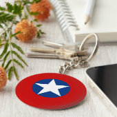 Roundel de Chili Sleutelhanger (Zijkant)