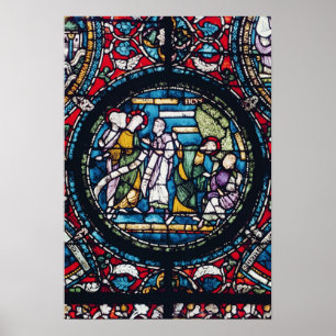 Roundel die de parabel van de Varkenshouding afgee Poster