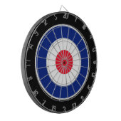 Roundel Graphic op zwart Dartbord (Voorkant Links)