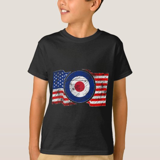 Roundel Mods USA Target Scooter T-shirt (Voorkant)