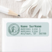 Roundel of St Viator of Lyon the Catechist (LD 01) Etiket (Insitu)