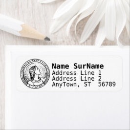 Roundel of St Viator of Lyon the Catechist (LD 01) Etiket