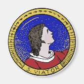 Roundel of St Viator of Lyon the Catechist (LD 01) Magneet (Voorkant)