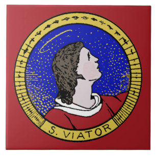 Roundel of St Viator of Lyon the Catechist (LD 01) Tegeltje