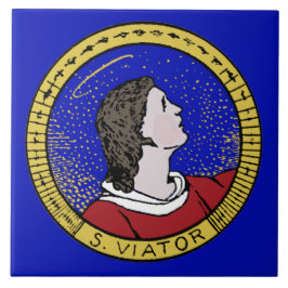 Roundel of St Viator of Lyon the Catechist (LD 01) Tegeltje