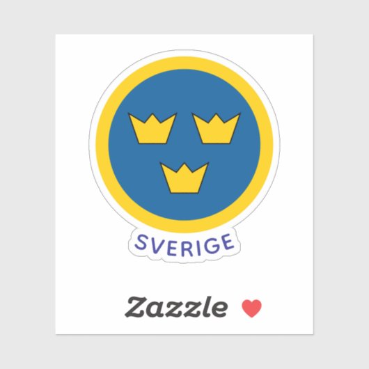 Roundel of Sweden Sticker (Vel)