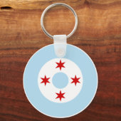Roundel of the Chicago Air Force (Fighter Wing) Sleutelhanger (Voorkant)