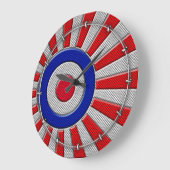 Roundel Sunburst Design Carbon Style Decor Grote Klok (Hoek)