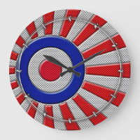 Roundel Sunburst Design Carbon Style Decor