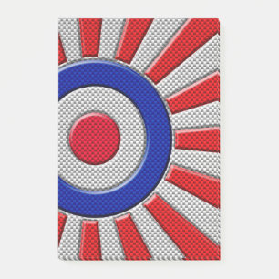 Roundel Sunburst Design Carbon Style Decor Post-it® Notes