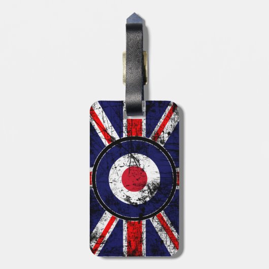 Roundel Target Mods UK Target Union Jack Bagagelabel (Achterkant verticaal)