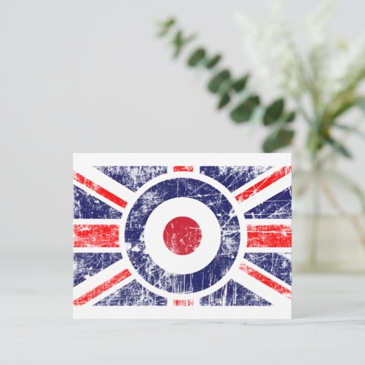 Roundel Target Mods UK Target Union Jack Briefkaart (Staand voorkant)
