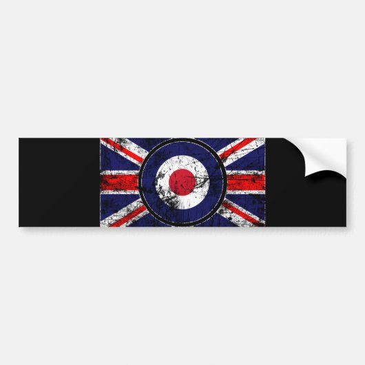 Roundel Target Mods UK Target Union Jack Bumpersticker (Voorkant)