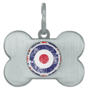 Roundel Target Mods UK Target Union Jack Huisdieren Naamplaatje