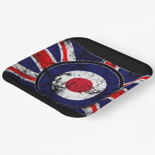 Roundel Target Mods UK Target Union Jack Papieren Bordje (Gebogen)