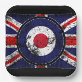 Roundel Target Mods UK Target Union Jack Papieren Bordje (Voorkant)