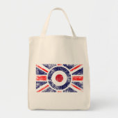 Roundel Target Mods UK Target Union Jack Tote Bag (Voorkant)