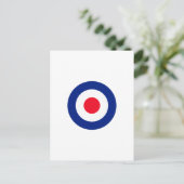 Roundel Target Symbol Grafisch Briefkaart (Staand voorkant)