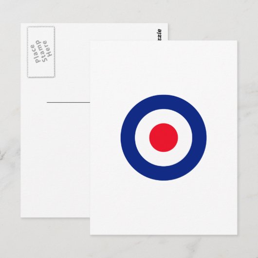 Roundel Target Symbol Grafisch Briefkaart (Voorkant / Achterkant)