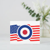 Roundel USA Target Graphic Briefkaart (Staand voorkant)