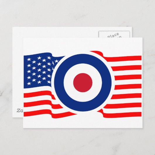 Roundel USA Target Graphic Briefkaart (Voorkant / Achterkant)