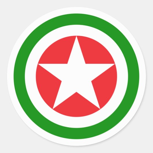 Roundel van de luchtmacht Abkhazian Ronde Sticker (Voorkant)