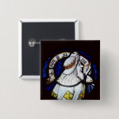 Roundel van de profeet Isaiah Vierkante Button 5,1 Cm (Voorkant /achterkant)