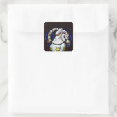 Roundel van de profeet Isaiah Vierkante Sticker (Tas)