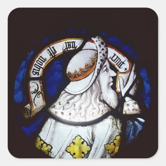 Roundel van de profeet Isaiah Vierkante Sticker (Voorkant)