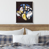 Roundel van de profeet Jeremiah, 15e eeuw Canvas Afdruk (Insitu (Slaapkamer))