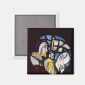Roundel van de profeet Jeremiah, 15e eeuw Magneet (Voorkant / Achterkant)