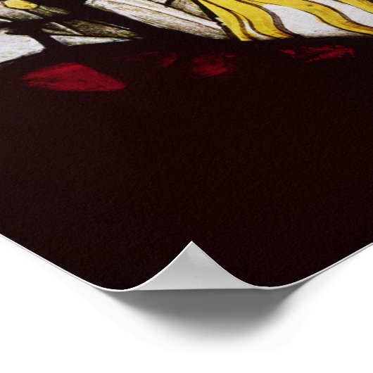 Roundel van de profeet Jeremiah, 15e eeuw Poster (Hoek)