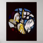 Roundel van de profeet Jeremiah, 15e eeuw Poster (Voorkant)